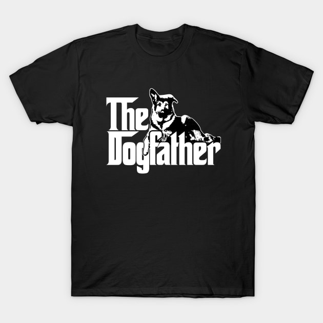 The Dogfather German Shepherd T-Shirt by iconicole